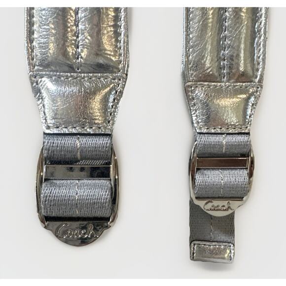 Rare Find NEW Coach Signature Denim Backpack F19691 Denim Silver Metallic Trim main image 15